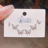 Verano nuevo chapado en oro real exquisitos tres pares de aretes pequeños de alto sentido pequeños frescos dulces aretes de temperamento combinables