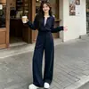 Conjunto de roupas esportivas femininas para o outono de 2026, nova moda outono-inverno, estilo coreano, moderno, rejuvenescedor, modelador, conjunto casual de duas peças