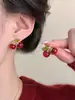 Brincos de Resina com Cravação de Diamantes Agulha de Prata, Brincos de Luxo Leve Retrô de Alta Qualidade, Brincos da Moda e Versáteis Atacado para Mulheres