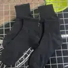 Meias Unissex para Todas as Estações Estilo Tiktok, Meias de Basquete Cano Médio e Cano Alto, Meias Esportivas Longas Outono e Inverno, Meias Sociais Brancas Puras