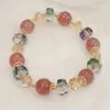 Pulsera de Cristal de Fresa Imitación Super Hada Dulce Colorida de Venta Caliente Rincón Nuevo de Otoño Exhibición de Pulseras Pulsera Exquisita para Novia