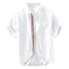 Camisa de algodón de manga corta japonesa de verano para hombre, elegante, combinable y de alta gama, 8896