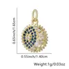 Collar de Chanclas para Mujer, Colgante de Ojo con Goteo de Aceite, Chanclas Europeas y Americanas Personalizadas, Cadena para Clavícula Incrustada con Diamantes, Accesorios Transfronterizos