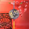 Nova Lanterna Impressa Frente e Verso Lanterna Portátil Antiga Luminosa Estilo Chinês Retrô Ano Novo Alta Transparência Redonda Lanterna de Palácio