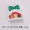 Gravata Borboleta de Natal Casa Desenho Animado Criativo Artesanal DIY Acessórios Cola Creme Resina Acessórios Materiais Atacado