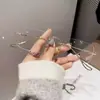 Nuevas Gafas Graduadas Elegantes de Lujo sin Montura con Bordes Cortados para Hombres y Mujeres, Anti Luz Azul, Versátiles, Geniales y Modernas