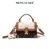 Procesamiento OEM personalizado desde la fábrica de origen: bolso de hombro y bandolera tipo caja para mujer, moderno y a la moda, bolso versátil para el día a día