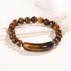 Pulseira de Pedra Natural Explosões da Amazônia Olho de Tigre Obsidiana Verde Dongling Pulseira Ponte para Idosos Presentes de Feriado