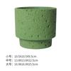Vaso de flor de cimento estilo nórdico cerâmica fosca moda simples personalidade artística interior rabanete verde bonsai suculenta com furos