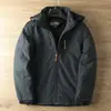 Chaqueta de trabajo casual para hombre, gruesa, forrada de forro polar, a prueba de viento, impermeable, traje de montaña para exteriores