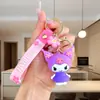 Nuevo llavero de peluche de Kuromi de moda, colgante creativo de dibujos animados lindo para bolso, accesorio de llavero para coche