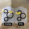Para celular Huawei pura70 tudo-em-um tudo-em-um tela de seda anel de lente filme 70Pro vidro transparente adesivo de câmera