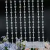 Cortina de cuentas acrílicas, cortina de línea, camino de boda, cadena de cristal de plomo, escena de boda, decoración de techo, cortina de puerta de bricolaje, partición