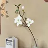 Flores artificiales como loto y magnolia para arreglos florales caseros, adornos florales decorativos, decoraciones de pared, arreglos florales de pared y flores secas con un toque de alta gama