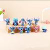 10 Figuras de Stitch Stitch Lilo y Stitch Figuras de Dibujos Animados Muñecos Figuras para Pastel Coche Adornos