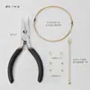 Pulseira Colar de Pérolas em Ouro Real 18K Pacote de Materiais para Acessórios de Joias DIY Fio de Ouro Especial para Miçangas Artesanais Cordão Macio