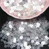 Lentejuelas redondas 3 4 5 6 mm cuentas de cristal transparentes planas diy hecho a mano accesorios para vestidos de novia accesorios