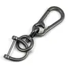 Creativo Sencillo Colgante de Cintura para Llaves de Coche Gancho para Bolso Hebilla Colgante Accesorios Dos Llaveros de Aleación de Zinc Fabricante Venta al por Mayor