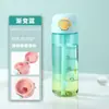 Vaso de Agua Deportivo con Popote para Estudiantes, Vaso Portátil de Verano para Hombres, Botella de Agua para Fitness para Mujeres, Vaso de Plástico de Gran Capacidad al por Mayor