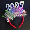 Diadema 2027 Diadema Digital Dulce Corona de Año Nuevo Adorno para la Cabeza de Nochevieja Diadema Brillante Accesorios para el Cabello de Fiesta Infantil Festival