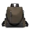 Mochila de Nylon Transfronteriza 2026 Nueva Moda Simple Bloque de Color Gran Capacidad Mochila para Mujer Mochila Antirrobo para Mujer