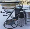 Estufa de Aromaterapia de Hierro Lámpara de Aceite Esencial para Velas Grandes Lámpara de Aromaterapia Estufa de Aceite Esencial Marrón Estufa de Incienso Platillo