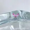 Aretes de Titanio Astmf-136 Aleación de Titanio 1.5X3 Marquise Mariposa Grande G23 Titanio Rosca Interna Aretes de Zirconia Piercing