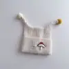 Gorro para niños, gorro con forma de estrella, gorro de punto para bebé, gorro de punto para otoño e invierno, estilo lindo y versátil, unisex, mantiene a los bebés abrigados y protege sus orejas