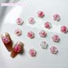 Rosa manicure material pacote jóias luminoso fishtail Camellia arco manicure jóias diy material artesanal