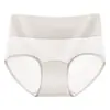 Pantis de Seda de Hielo de Cintura Alta para Mujer para Verano, 10A Antibacterianos, Entrepierna Extendida, Sin Costuras, Frescos, Transpirables, Control de Abdomen, Bragas Triángulo para Mujer