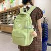 Mochila de viaje al aire libre estilo INS, mochila escolar para estudiantes de secundaria, mochila para computadora de gran capacidad para mujer