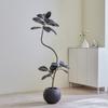 Lámpara de jardinería nórdica de lujo para sala de estar interior, maceta grande de alta gama, lámpara de lujo biónica, adornos de plantas de árbol falso, simulación verde