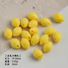 Furo para Pendurar Acrílico 9*14mm Limão Fresco DIY Pulseira de Contas Colar Pingente de Celular Material Acessórios Contas Soltas