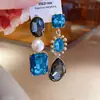 Set de Collar y Pendientes Flor de Diamante Vintage de Segunda Mano Lujo Accesible Cadena Alta para Clavícula Collar Estilo Palacio para Mujer
