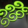 Joias para piercing acrílico Expansor de orelha Caracol Verde joias para piercing atacado