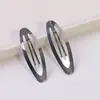 Clipe Oval Bb de Metal Prata DIY Acessórios de Clipe Oval Bb para Crianças Materiais Básicos de Acessório de Cabelo de Aço Inoxidável Grampo de Cabelo