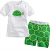 Roupas de Casa Amarelas de Desenho Animado de Manga Curta para Meninos Roupas Infantis Roupa de Verão Primavera Roupa para Ar Condicionado Pijama K207
