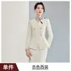 Conjunto de Roupa de Duas Peças Outono 2026: Traje Preto Profissional Slim-Fit para Recepção de Joalheria e Uniforme para Staff da Recepção de Hotel