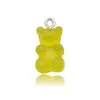 Accesorios de Oso de Resina Transparente de Colores Dulces Materiales para Pulsera Pendientes Collar Llavero Colgante Hechos a Mano DIY