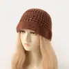 Nuevo Sombrero de Lana Tejido a Crochet Hecho a Mano Triángulo Invertido, Sombrero de Pescador, Sombrero de Sol Pequeño Borde para Mostrar la Cara de Verano para Mujer, Sombrero de Cubo Versátil