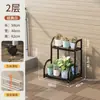 Suporte de Flores para Sala de Estar, Estante de Armazenamento de Varanda de Chão, Suporte para Vasos de Flores, Suporte Móvel de Plantas Verdes de Múltiplas Camadas de Arte em Ferro para Interior