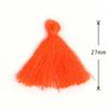 Material para Aretes de Borla Pequeña de Algodón Poliéster de 27 mm DIY Hecho a Mano Pendiente Colgante Accesorios de Decoración