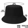 Sombrero de Pescador de Color Sólido Doble Cara con Logo Impreso Personalizado Sombrero Publicitario para Agencia de Viajes Protección Solar de Verano Sombrero tipo Cubeta para Viajes de Primavera y Otoño