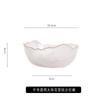 Louça Japonesa Tigela de Salada de Vidro Transparente Criativa Lavador de Chá Girassol Borda Dourada Jogo de Tigelas Domésticas para Legumes e Frutas