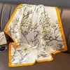 Pañuelo pequeño cuadrado de seda estilo chino para mujer, pañuelo para la cabeza para primavera, otoño y verano, para combinar con blusas, protector de cuello, estilo fino, adecuado para madres