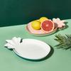 Plato de Fruta para el Hogar de Plástico estilo Ins Plato para Frutos Secos Sala de Estar Comedor Caja de Almacenamiento para Snacks Dulces Plato de Fruta Creativo Lindo
