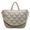 Bolsas de Roupa de Algodão para Mulheres, Bolsas Grandes Plissadas em Nuvem Modernas e Simples, Bolsas Tote Acolchoadas de Nicho de Grande Capacidade, Bolsas Transversais Retrô