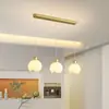 Estilo de creme francês lustre de sala de estar nórdico moderno minimalista doméstico elegante luz de luxo espectro completo sala de jantar mesa de jantar luminárias