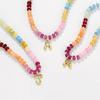 Collar con colgante de letra de 14 quilates para mujer, joya de piedras preciosas de colores, joyería de playa de verano, gran oferta en Amazon
