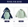Companheiro Divertido Infantil Série Quatro Estações Verde Traje Esportivo para Aluno do Ensino Fundamental Roupas de Classe para Reunião Esportiva Roupas de Jardim de Infância conjunto de sete peças